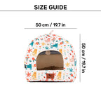HUFT Snuggle Bloom Tent Bed For Cat - Multicolor