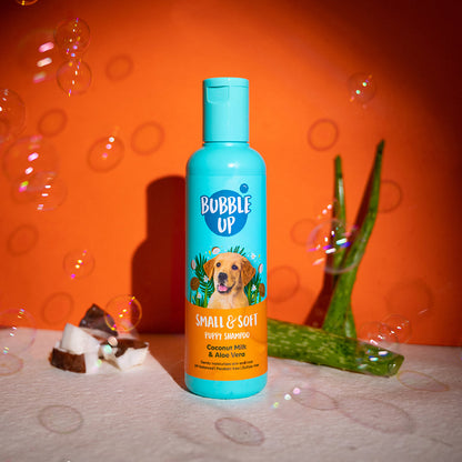 Bubble Up Puppy Shampoo - Coconut Milk & Aloe Vera - 200 ml