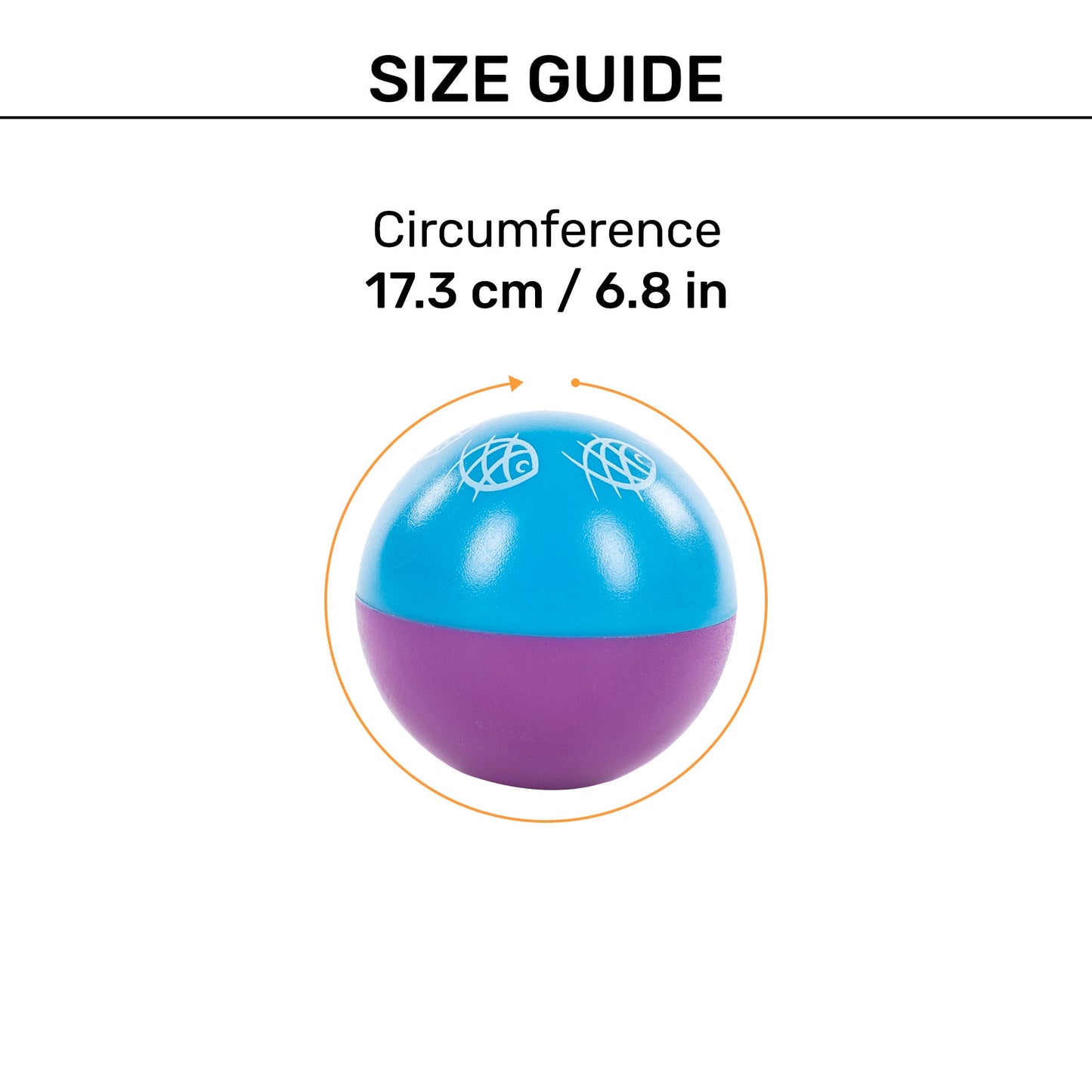 HUFT Baller Wobbler Toy For Cat - Blue & Purple