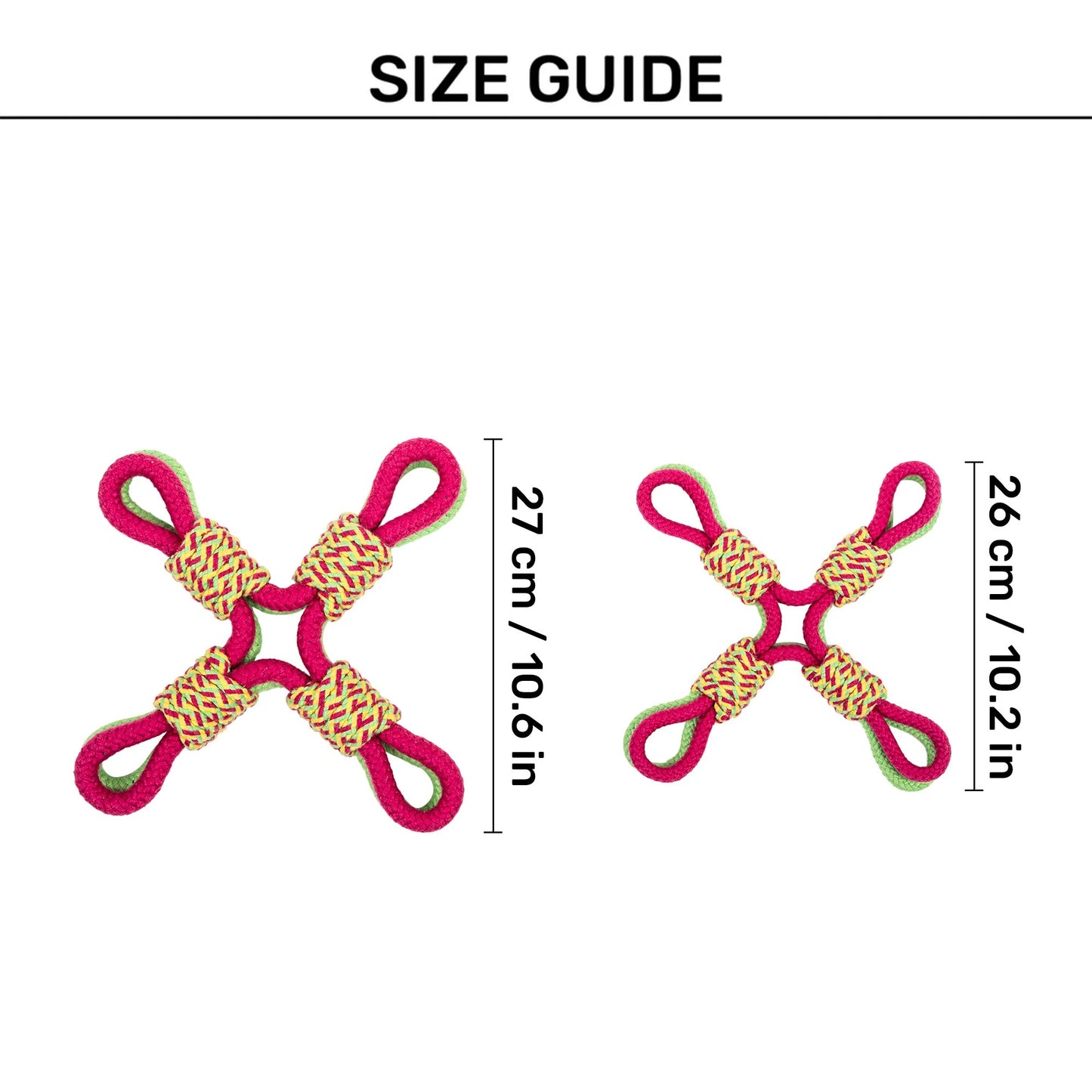 Dash Dog Super Looper Rope Toy For Dog - Multicolor