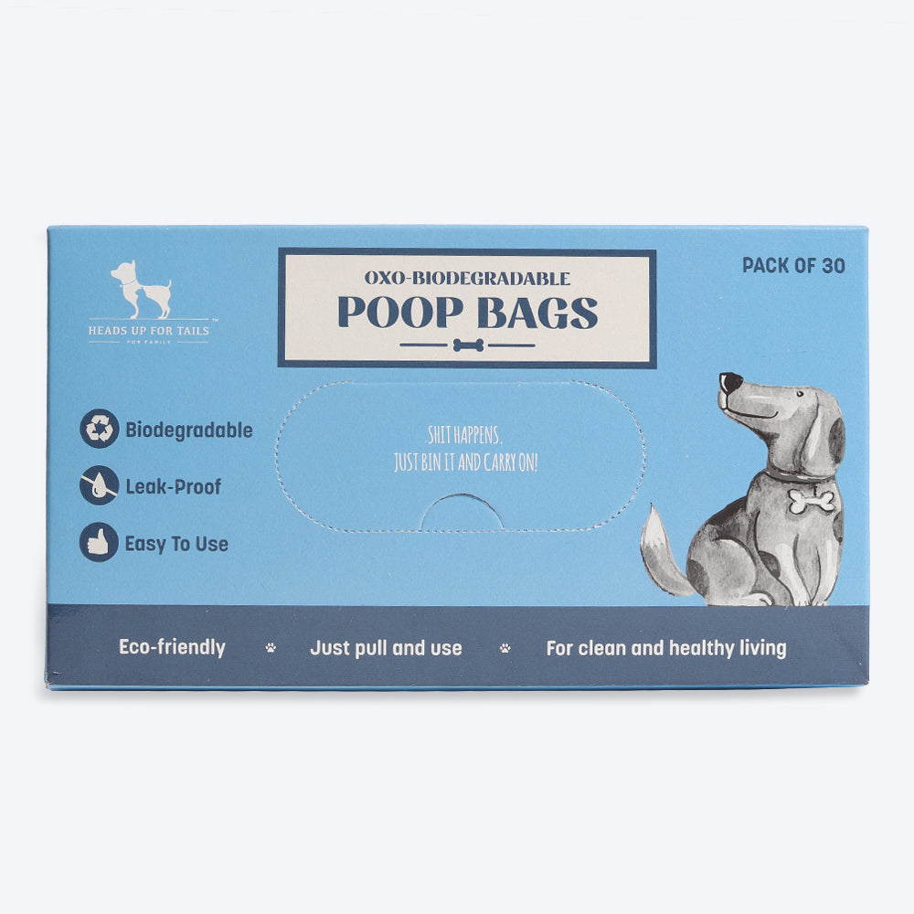 HUFT Oxo-Biodegradable Dog Poop Bags - Pack of 30