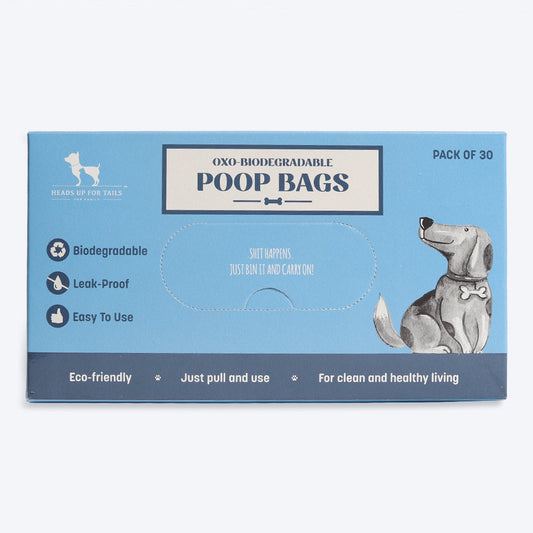 HUFT Oxo-Biodegradable Dog Poop Bags - Pack of 30