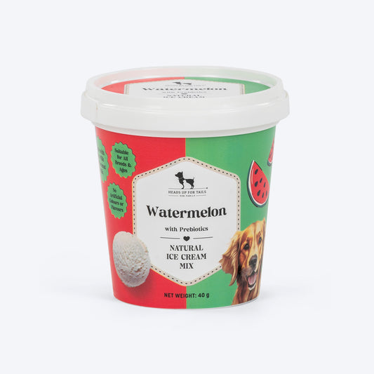 HUFT Watermelon With Prebiotics Natural Ice Cream Mix Dog Treats - 40 g