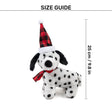HUFT Dotted Doggo Plush Toy for Dog - White & Black - L