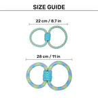 Dash Dog Double Tugger Rope Toy For Dog - Multicolor