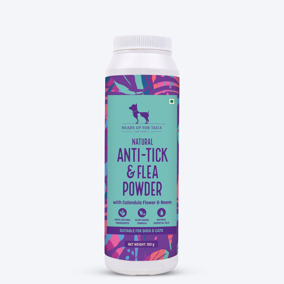 HUFT Natural Anti Flea & Tick Powder For Pets - 100 gm