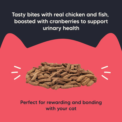 Meowsi by HUFT Chicken, Fish & Cranberry Power Bites Cat Treats - 50 gm