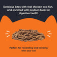 Meowsi by HUFT Chicken, Fish & Psyllium Husk Power Bites Cat Treats - 50 gm