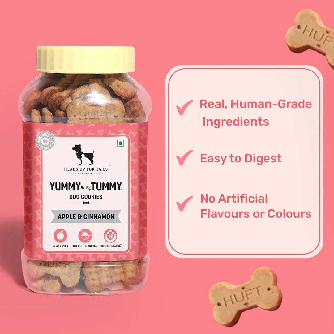 HUFT YIMT Apple & Cinnamon Vegetarian Dog Biscuits