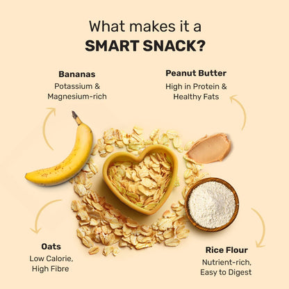 HUFT YIMT Peanut Butter & Banana Gluten-Free Dog Biscuits