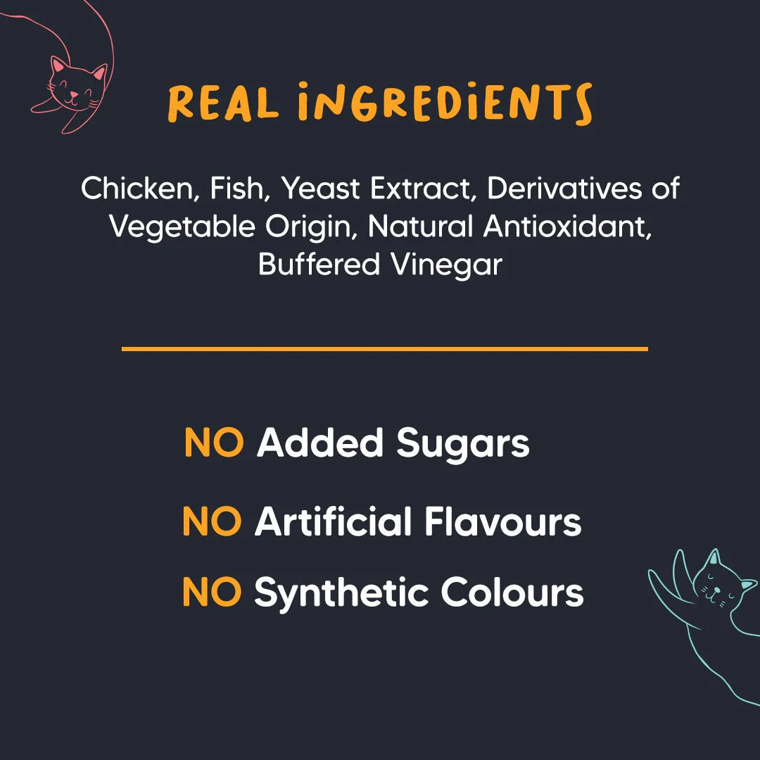 Meowsi by HUFT Chicken & Fish Power Bites Cat Treats - 50 gm