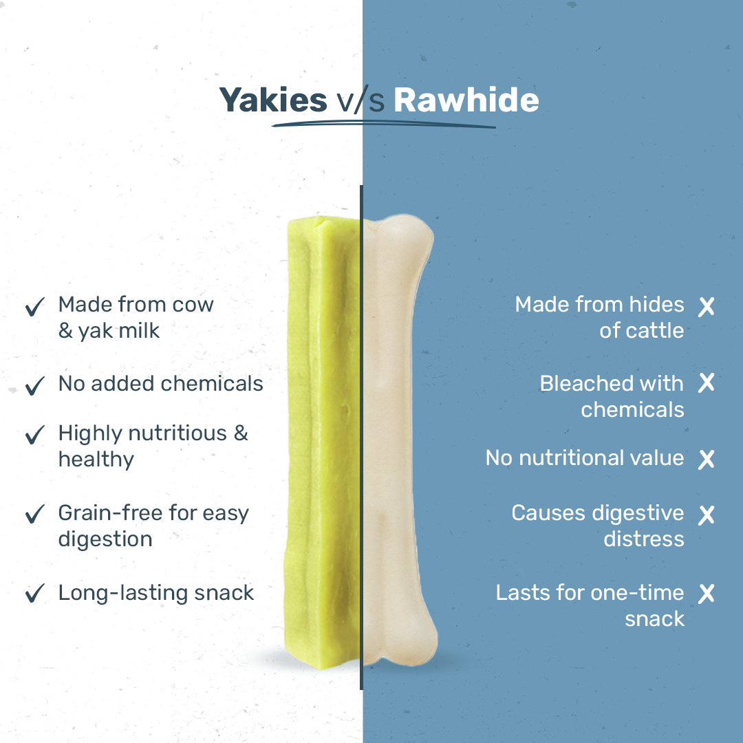 HUFT Yakies Vegetarian Natural Chew Bone - Mint - 55 gm
