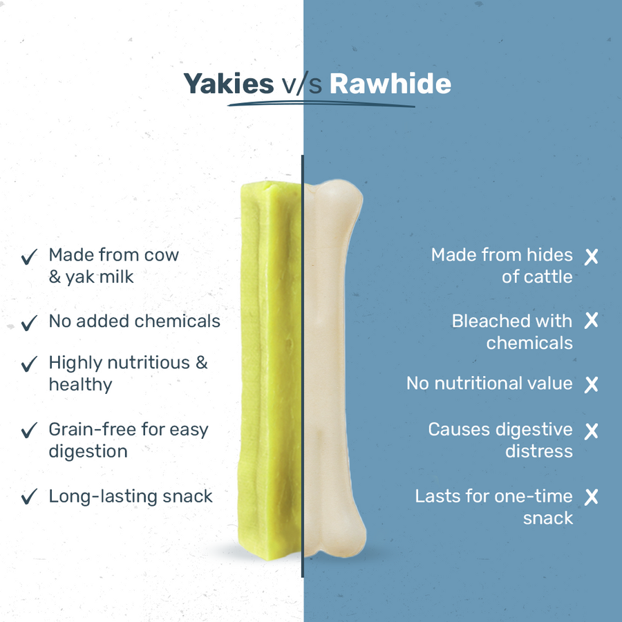 HUFT Yakies Vegetarian Natural Chew Bone - Mint - 55 gm
