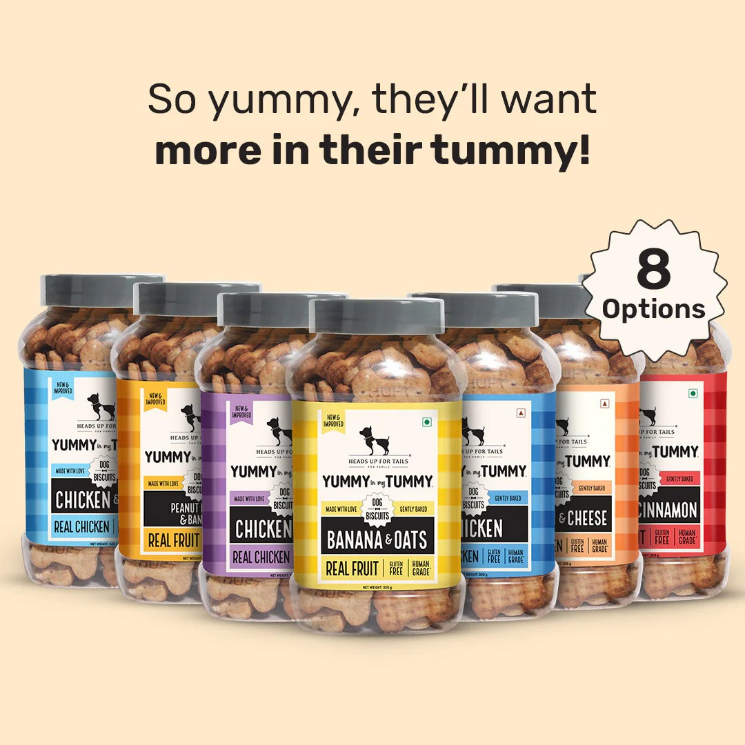 HUFT YIMT Peanut Butter & Banana Gluten-Free Dog Biscuits