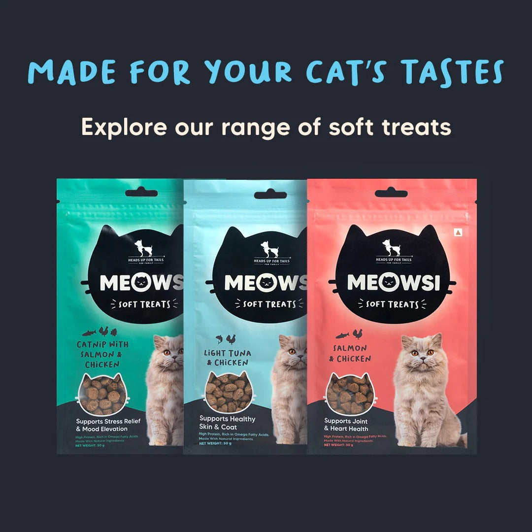 Meowsi By HUFT Light Tuna & Chicken Soft Cat Treats - 50 gm