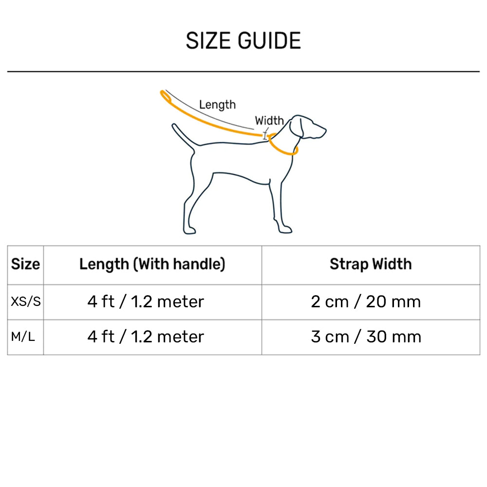 HUFT Basics Dog Leash - Yellow - Heads Up For Tails