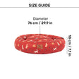 HUFT Bloom Buddies Donut Bed For Dog - Rust