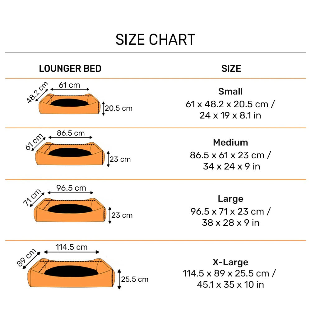 HUFT Happy Stripes Lounger Bed For Dog - Blue & Turquoise