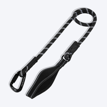 HUFT Rope Leash With Carabiner For Dog - Black - 1.2 m