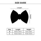 HUFT Happy Stripes Bow Tie For Dog - Blue & Turquoise