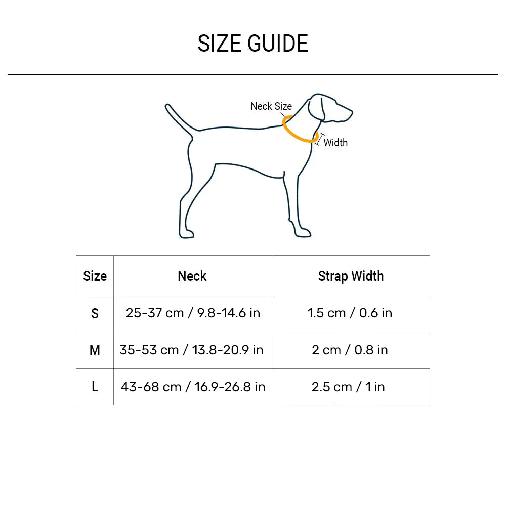 HUFT Dichromatic Collar For Dog - Turquoise & Orange