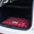 HUFT Love Plaid Mat For Dog - Red & Black