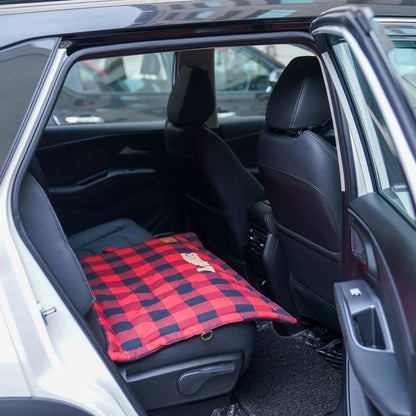 HUFT Love Plaid Mat For Dog - Red & Black