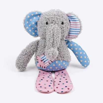 HUFT Patchy Elly Squeaky Toy For Puppy & Small Dog