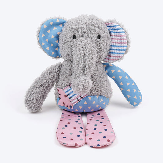 HUFT Patchy Elly Squeaky Toy For Puppy & Small Dog