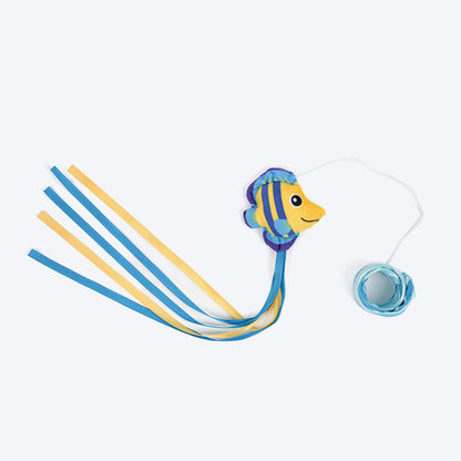 HUFT Fish Tales Teaser Wand Toy With Catnip For Cat