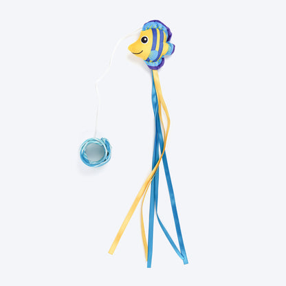 HUFT Fish Tales Teaser Wand Toy With Catnip For Cat