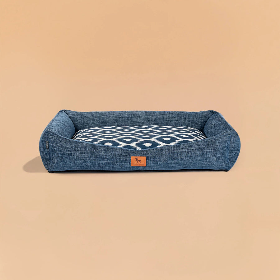 HUFT Blueloom Lounger Bed For Dog - Blue