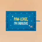 HUFT Pawlease I'm Fabulous Mat For Dog - Teal Blue