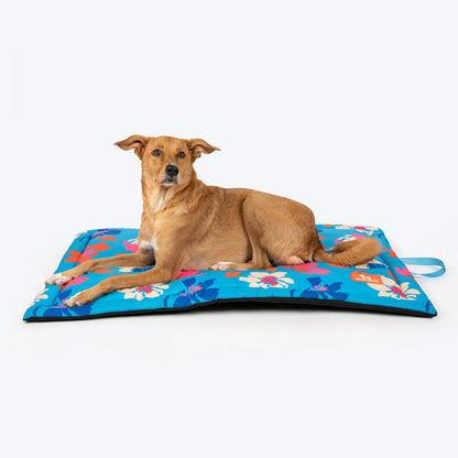 HUFT Summer Bloom Mat For Dog - Blue