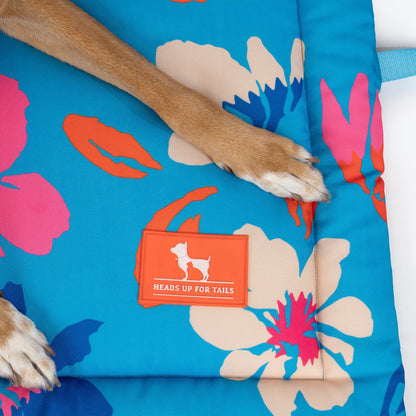HUFT Summer Bloom Mat For Dog - Blue