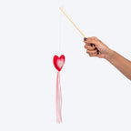 HUFT Love Heart Teaser Wand Toy for Cat - Multicolor