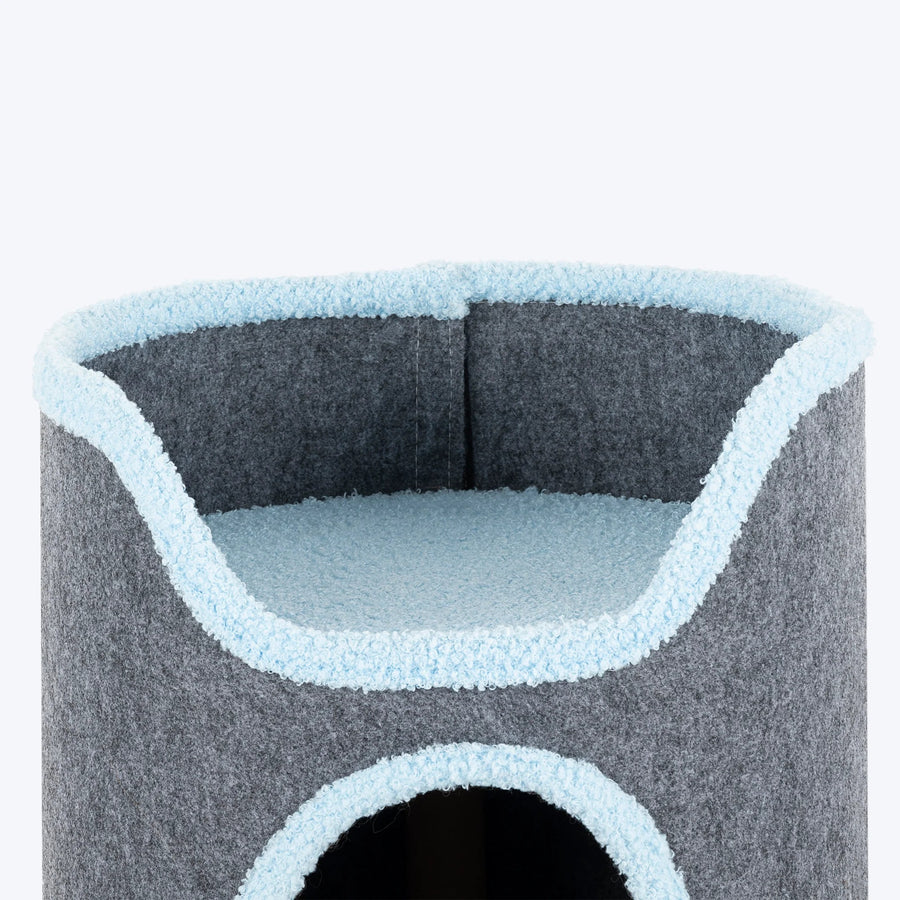 HUFT Meow Mansion Cat Tower For Cats - Grey