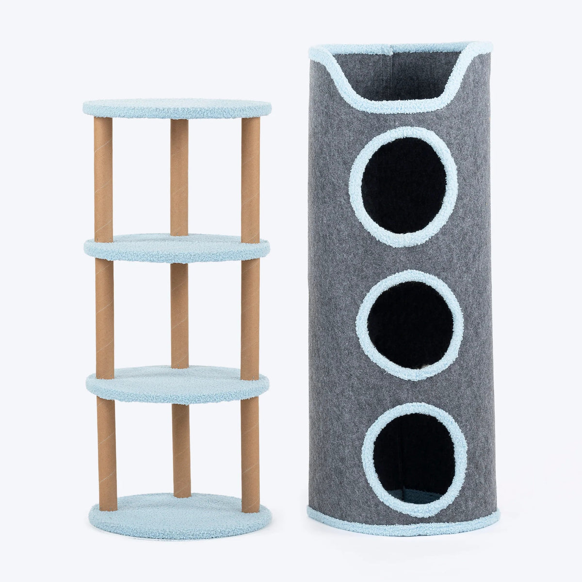 HUFT Meow Mansion Cat Tower For Cats - Grey