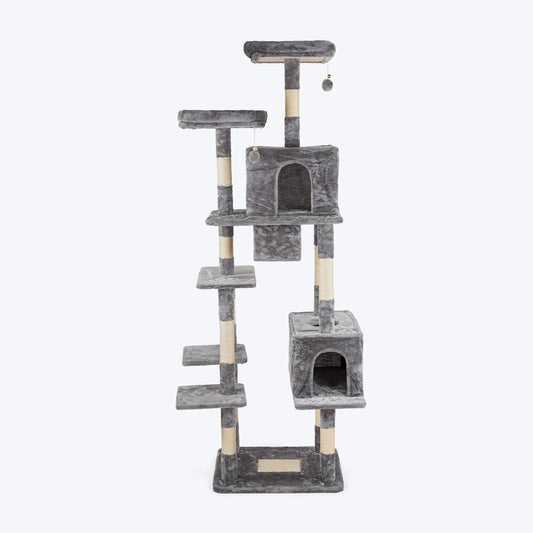 HUFT Pawfect Peak Multipurpose Cat Tree - Grey