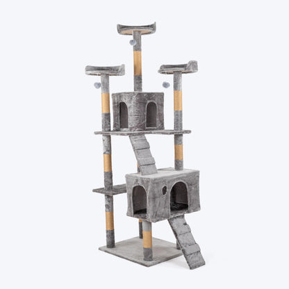 HUFT Catfinity Hub Multipurpose Cat Tree - Grey