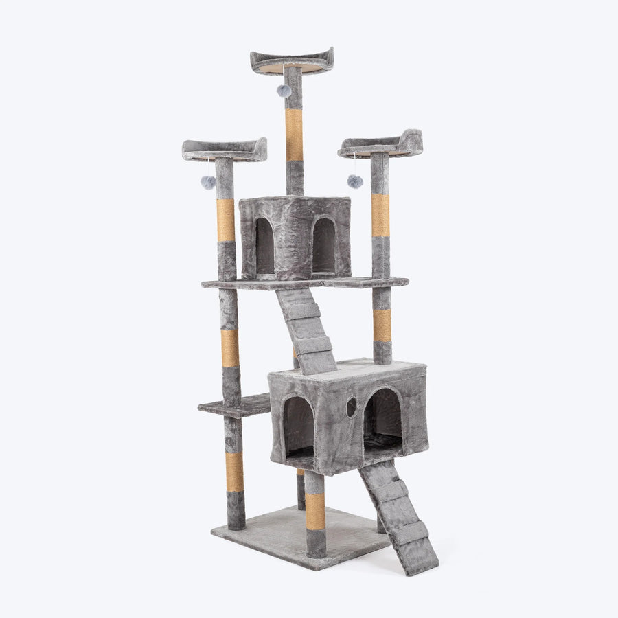 HUFT Catfinity Hub Multipurpose Cat Tree - Grey