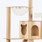 HUFT Woodsy Whiskers Multipurpose Cat Tree - Beige
