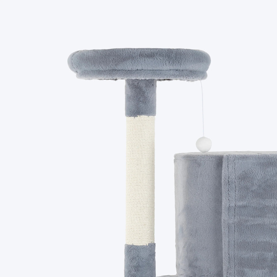 HUFT Meowtrix Tower Multipurpose Cat Tree - Grey