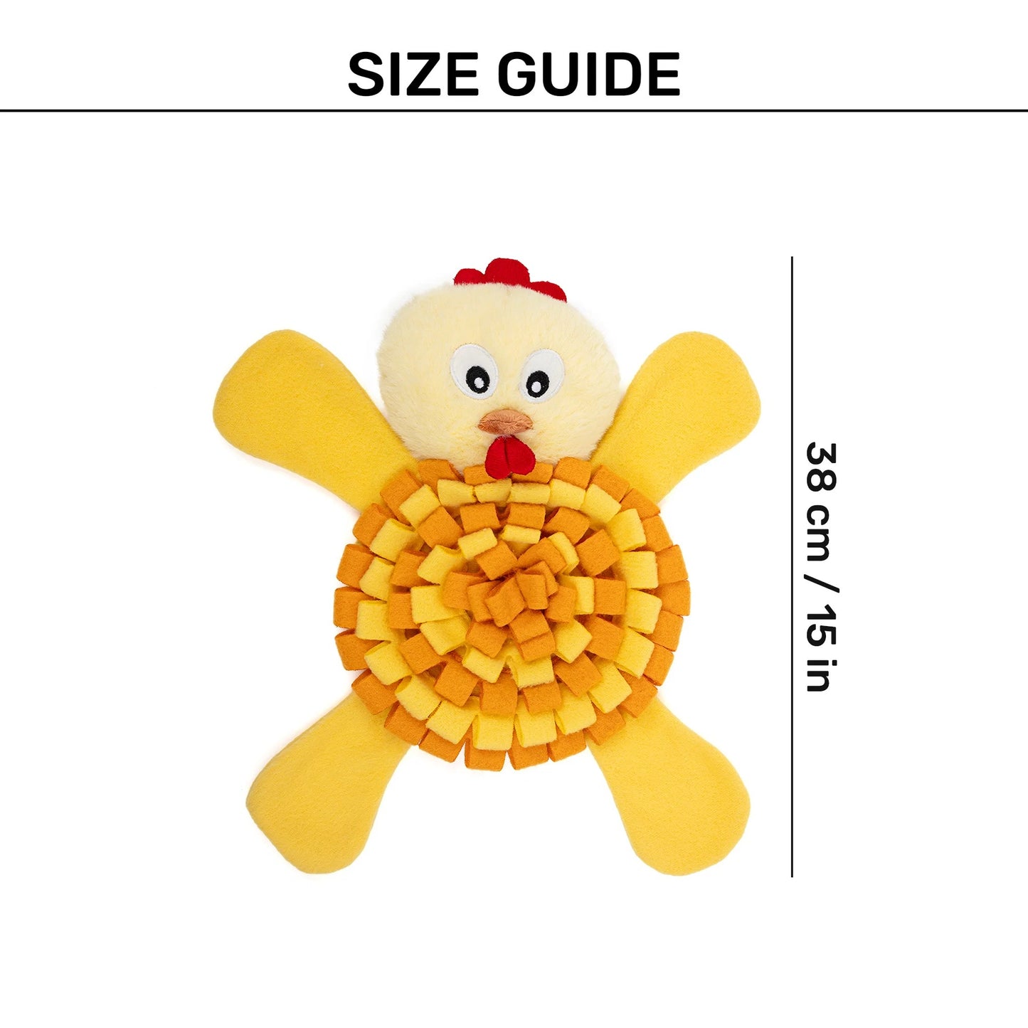 HUFT Snuffle Chick Play Interactive Toy For Dog - Yellow