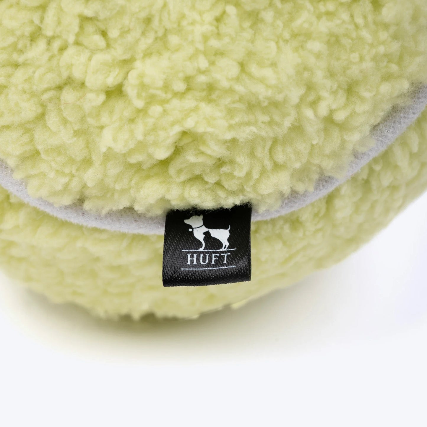 HUFT Fetch & Squeak Plush Ball For Dog - Green