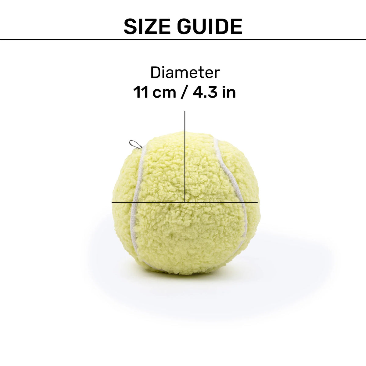 HUFT Fetch & Squeak Plush Ball For Dog - Green