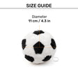 HUFT Plush Floofball With Squeaker For Dog - Black & White