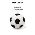 HUFT Plush Floofball With Squeaker For Dog - Black & White