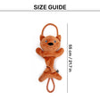 HUFT Bungee Fox Squeaky Plush Toy For Dog - Rust