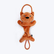 HUFT Bungee Fox Squeaky Plush Toy For Dog - Rust
